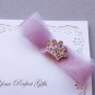 12 pcs CROWN Silver Diamante Rhinestone Buckle Slider Flip Flop Wedding Invitation Bouquet BK080
