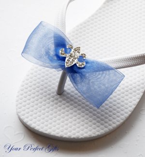 1 pc Fleur-de-lis Silver Diamante Rhinestone Buckle Slider Wedding Invitation Bouquet BK058