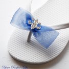 100 Fleur-de-lis Silver Diamante Rhinestone Ribbon Buckle Slider Wedding Invitation Flip FLop BK058