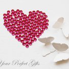500 Round Faceted Flat Back Rhinestone 5mm Fuchsia Hot Pink Wedding Invitation Scrapbooking LR025