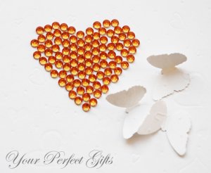 500 Acrylic Round Faceted Flat Back Orange Rhinestone 5mm Wedding Invitation scrapbooking LR053