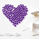 1000 Acrylic Faceted Amethyst Purple Rhinestone 4mm Wedding Invitation scrapbooking LR047