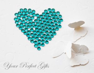 1000 Acrylic Faceted Flat Back Teal Blue Rhinestone 4mm Wedding Invitation scrapbooking LR039