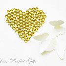 1000 Acrylic Faceted Flat Back Lemon Yellow Rhinestone 4mm Wedding Invitation scrapbooking LR082