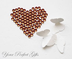 1000 Acrylic Round Faceted Flat Back Brown Rhinestone 3mm Wedding Invitation scrapbooking LR077