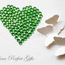 1000 Acrylic Round Faceted Flat Back Green Rhinestone 3mm Wedding Invitation scrapbooking LR042