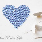 1000 Acrylic Faceted Flat Back Light Blue Rhinestone 3mm Wedding Invitation scrapbooking LR085