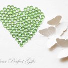 1000 Acrylic Faceted Flat Back Light Mint Green Rhinestone 3mm Wedding Invitation scrapbooking LR022