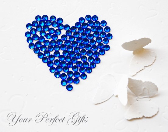 1000 Acrylic Faceted Royal Dark Blue Rhinestone 3mm Wedding Invitation scrapbooking LR030
