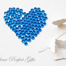 1000 Acrylic Faceted Flat Back Sapphire Blue Rhinestone 3mm Wedding Invitation scrapbooking LR073