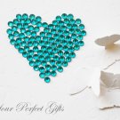 1000 Acrylic Faceted Flat Back Teal Blue Rhinestone 3mm Wedding Invitation scrapbooking LR038