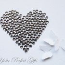 1000 Acrylic Flat Back Rhinestone 4mm Black Diamond/Gray Wedding Invitation scrapbooking LR066