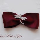 20 Dragonfly Silver Rhinestone Buckle Slider Wedding Invitation Bouquet Napkin Ring Flip Flop BK092