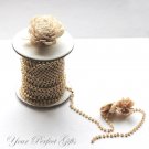 30 Feet/10 Yards SS12 3.2mm Rhinestone Chain Crystal Raw Brass Wedding Cake Banding Jewelry RC018