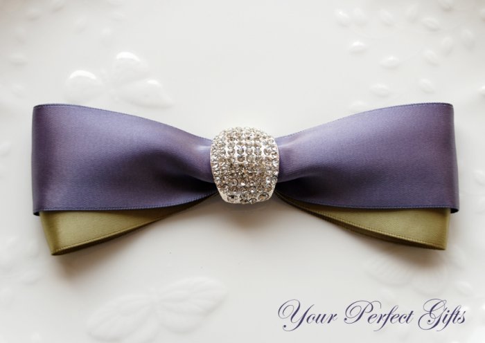 1 pc ARCH Silver Rhinestone Buckle Slider Wedding Invitation Bouquet Napkin Ring BK093