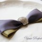 1 pc ARCH Silver Rhinestone Buckle Slider Wedding Invitation Bouquet Napkin Ring BK093