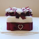 100 HEART 1.2" Silver Large Diamante Rhinestone Ribbon Buckle Sliders For Wedding Invitation BK024