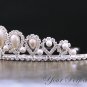 Swarovski Crystal Rhinestone & Pearl Bridal Pageant Wedding Party Tiara Comb Crown Headband Royal