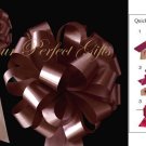 10 CHOCOLATE BROWN 8" WEDDING PULL PEW BOWS FOR BRIDAL CAKE GIFT BASKET DECORCATION PB005