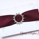 20 ROUND CIRCLE 1.5" Silver Diamante Rhinestone Crystal Buckle Slider Wedding Invitation BK017