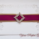 20 DIAMOND SQUARE Diamante Rhinestone Crystal Silver Buckle Sliders For Wedding Invitation BK047