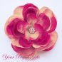 50 Round Circle Diamante Rhinestone Crystal Button Hair Clip Wedding Invitation Ring Pillow BT053