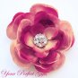 100 Round Circle 19mm Diamante Rhinestone Crystal Button Hair Clip Wedding Invitation Ring BT018