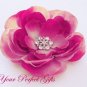 20 Flower 7/8" Silver Diamante Rhinestone Buckle Slider Flip Flop Wedding Invitation Bouquet BK072