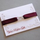 50 Strap Connector Diamante Rhinestone Crystal Ribbon Silver Buckle Slider Wedding Invitation BK095