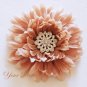 1 pc Round Circle Diamante Rhinestone Crystal Button Hair Clip Wedding Invitation BT028