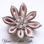 100 Round Circle Diamante Rhinestone Crystal Button Hair Clip Wedding Invitation Ring Pillow BT026