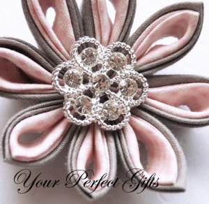 1 pc Round Circle Diamante Rhinestone Crystal Button Hair Clip Wedding Invitation BT026