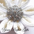1 pc Round Circle 30mm Diamante Rhinestone Crystal Button Wedding Invitation BT032
