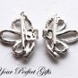 1 pc Rhinestone Crystal Silver Buckle Slider Closure Clasp Wedding Invitation Cake Decoration BK091