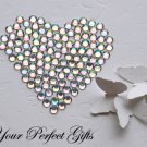 500 Acrylic Round Flat Back Rhinestone 5mm Clear AB Wedding Invitation scrapbooking LR013