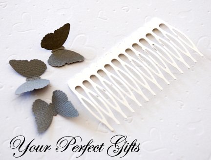 100 pcs 3 inch Silver Metal Hair Combs 14 Teeth Wedding Bridal Flower Tiara Jewelry Supplies AC006