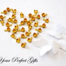 10 pcs Raw Brass Metal Rhinestone Chain Attachment Connector Ring Jewelry Supplies AC003