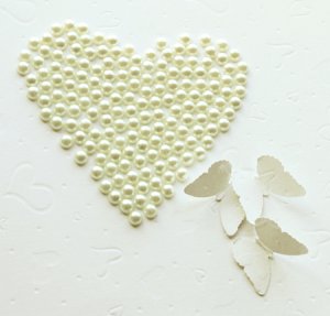 100 Light Ivory Cream Half Round Flat Back Pearl 7mm Wedding Invitation scrapbooking LP052