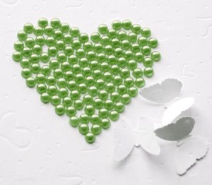 100 Light Mint Green Half Round Flat Back Pearl 7mm Wedding Invitation scrapbooking Phone Case LP032