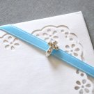 50 pcs CROSS Diamante Rhinestone Crystal Buckles Sliders Baby Christening Baptism Invitation BK082