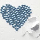 1000 Light Blue Round Flat Back Pearl 3mm Wedding Invitation scrapbooking LP013
