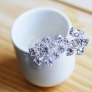 20 pcs 5mm CLEAR Rhinestone Crystal 3" 21 Gauge silver plated Headpin AC019