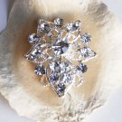 10 pcs Round Diamante 1-1/4" (32mm) Rhinestone Crystal Button Wedding Invitation BT050