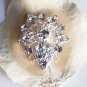 20 pcs Round Diamante 1-1/4" (32mm) Rhinestone Crystal Button Wedding Invitation BT050