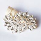 1 pc Rhinestone Crystal Diamante Silver Flower Brooch Pin Jewelry Wedding Cake Decoration BR103