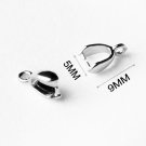20 pcs Bails Ice-Pick with Top Loop Silver Plated  AC036