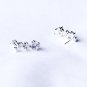 10 pcs Multi Cubic Zirconia Earring Earstuds Clear Crystal Rhinestone Silver Plated EF026