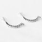 10 pcs Clear Crystal Earring EarstudsRhinestone Silver Plated EF022