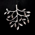 10 pcs Tree Pendant Charm Connector Silver Plated AC057