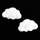 10 pcs Cloud Pendant Charm Connector Silver Plated AC059